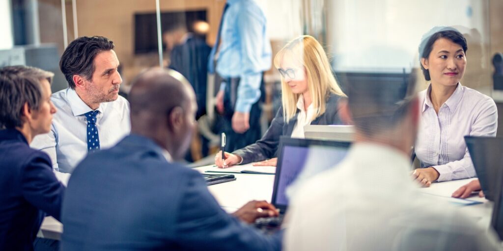 Konferenz einer Firma in Binz